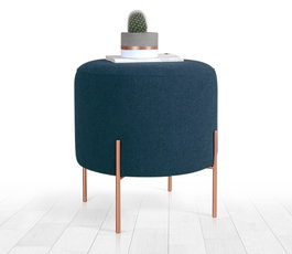 Atelier Del Sofa Puf Azul Marino Copper 50 - Navy Blue